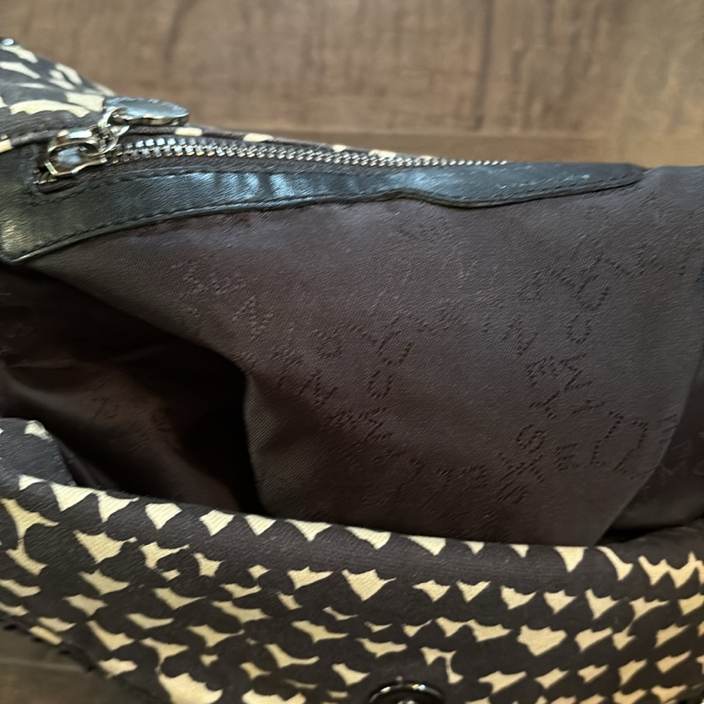 Stella McCartney Falabella in Cream, Black Hearts Canvas, 2014 limited run - Picture 8 of 17